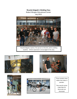 Ricardo Delgado`s Welding Class Robert Morgan Educational