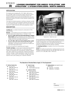 loading equipment for amsco&reg; evolution&trade; and
