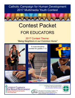 Contest Packet - United States Conference of Catholic Bishops