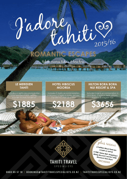 $1885 $3656 $2188 - Tahiti Travel Specialists