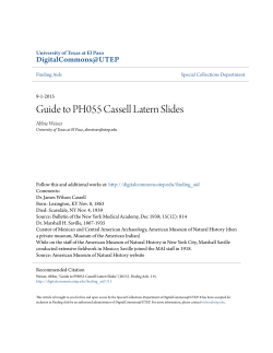 Guide to PH055 Cassell Latern Slides