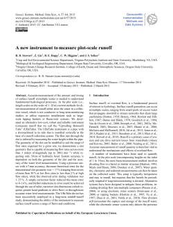 A new instrument to measure plot