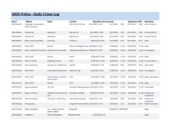 SDSU Police - Daily Crime Log