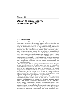 Ocean thermal energy conversion (OTEC)