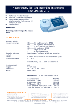 Z Brochure - Photome.. - Prominent Fluid Controls Australia