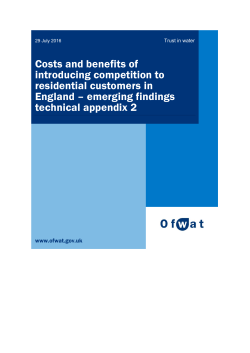 Costs and benefits of introducing competition to residential