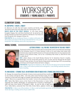 students I YOUNG ADULTS I PARENTS