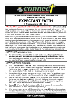 Group Study 02-11-08 - Diamond Valley Baptist Church
