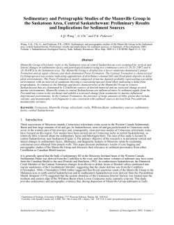 Sedimentary and Petrographic Studies of the Mannville Group in the