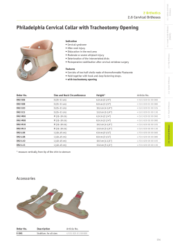 brochure: Cervical orthoses