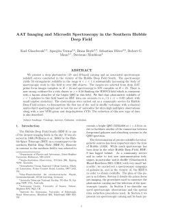 AAT Imaging and Microslit Spectroscopy in the Southern Hubble