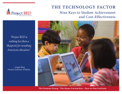 The Technology Factor: Nine Keys to Student - K