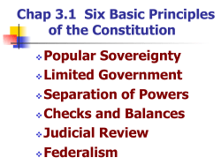 Chap 3.1 Six Basic Principles of the Constitution Popular