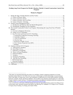 Eroding Long-Term Prospects for Florida`s Beaches