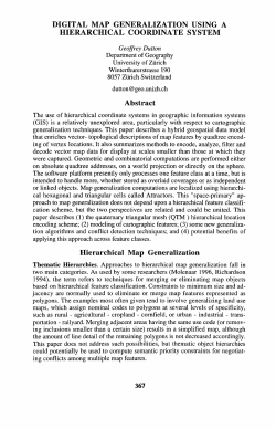 Digital Map Generalization Using a Hierarchical