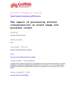 The impact of processing athlete transgressions on brand image