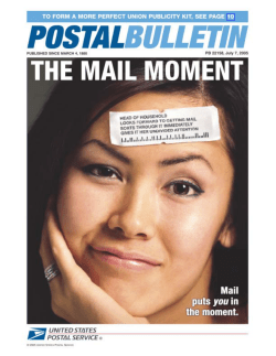 Postal Bulletin 22158 - July 7, 2005