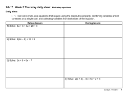 2/9/17 Week 5 Thursday daily sheet: Multi