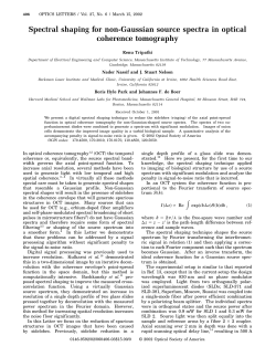 Spectral shaping for non-Gaussian source spectra in optical