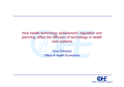 How health technology assessment, regulation and planning, affect