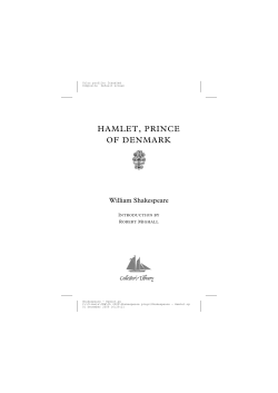 hamlet, prince of denmark
