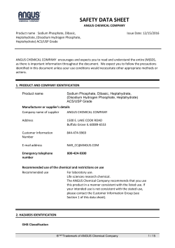 Sodium Phosphate, Dibasic, Heptahydrate, ACS, USP Safety Data