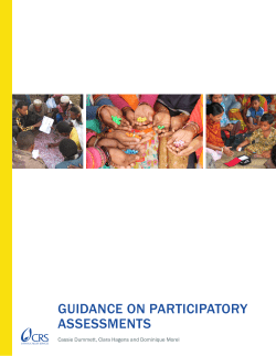 Guidance on Participatory Assessments