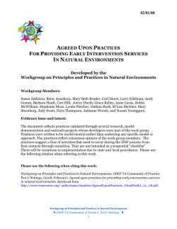 Establish a welcoming and respectful climate for family members