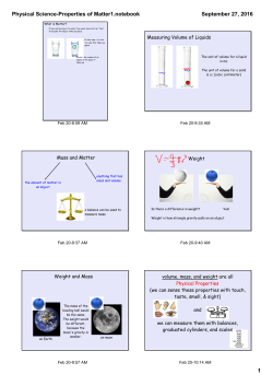 Physical Science-Properties of Matter1.notebook