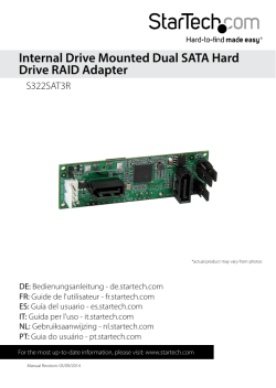 Internal Drive Mounted Dual SATA Hard Drive RAID