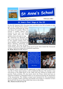 Feb 2014 - St Anne`s Preparatory School Chelmsford