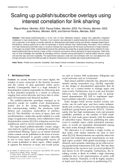 Scaling up publish/subscribe overlays using interest