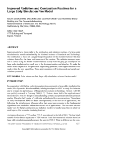Improved Radiation and Combustion Routines for a Large