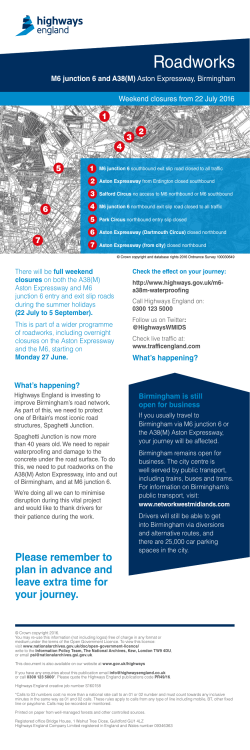 Roadworks - Colmore Business District