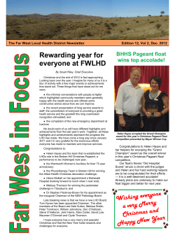 Far West In Focus Edition 12 - December 2012