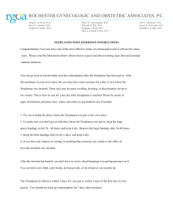 Nexplanon Post Insertion Instructions