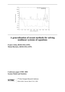 A generalization of secant methods for solving nonlinear systems of