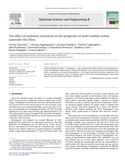 Materials Science and Engineering B The effect of oxidation