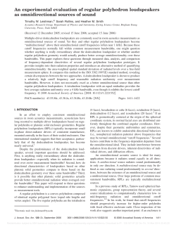 An experimental evaluation of regular polyhedron loudspeakers as