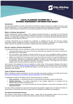 lps3 scheme amendment (rezoning) information sheet