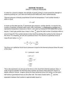 SHOW ME THE MATH GRAVITY VERSUS PRESSURE In order for