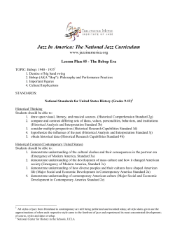 Jazz In America: The National Jazz Curriculum