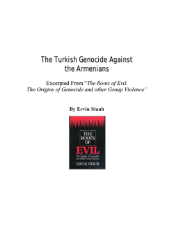 The Turkish Genocide Against the Armenians