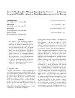 How To Grade a Test Without Knowing the Answers &mdash; A Bayesian