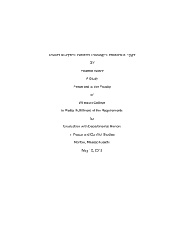 Toward a Coptic Liberation Theology