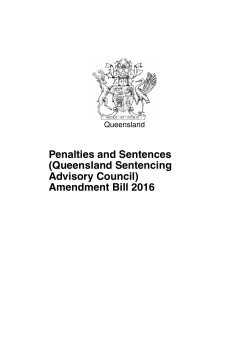 Penalties and Sentences (Queensland Sentencing Advisory Council