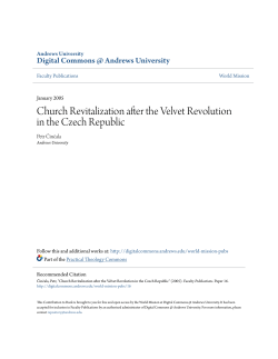Church Revitalization after the Velvet Revolution in the Czech