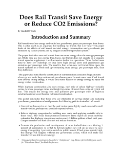 Does Rail Transit Save Energy or Reduce CO2 Emissions?