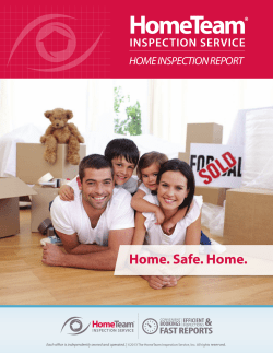 Home. Safe. Home. - HomeTeam Inspection Service
