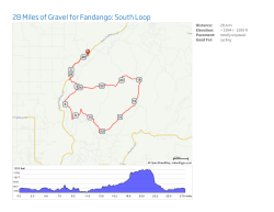 28 Miles of Gravel for Fandango: South Loop